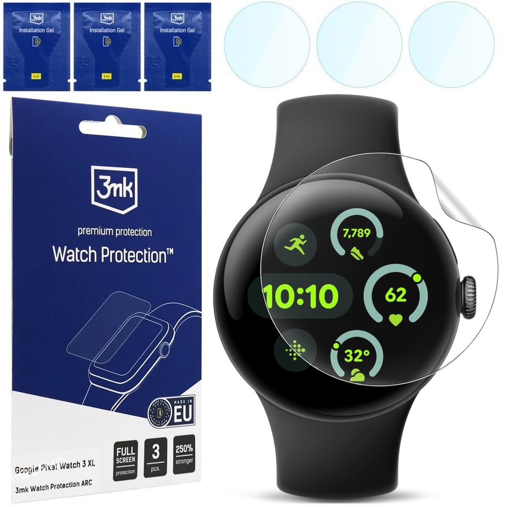3x Folia Hydrożelowa 3mk Watch Protection do Google Pixel Watch 3 45mm