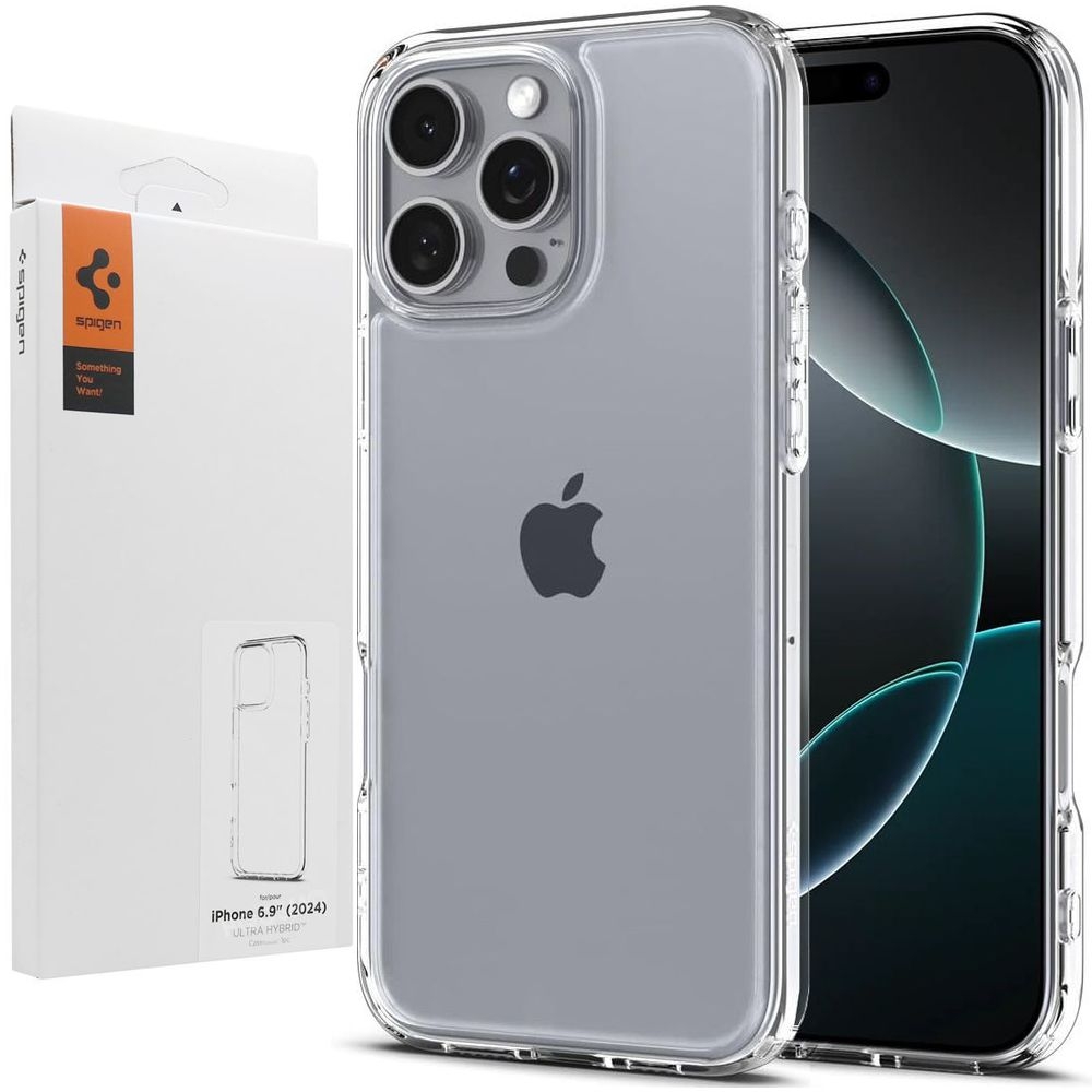 Etui SPIGEN Ultra Hybrid | Crystal Clear do Apple iPhone 16 Pro Max
