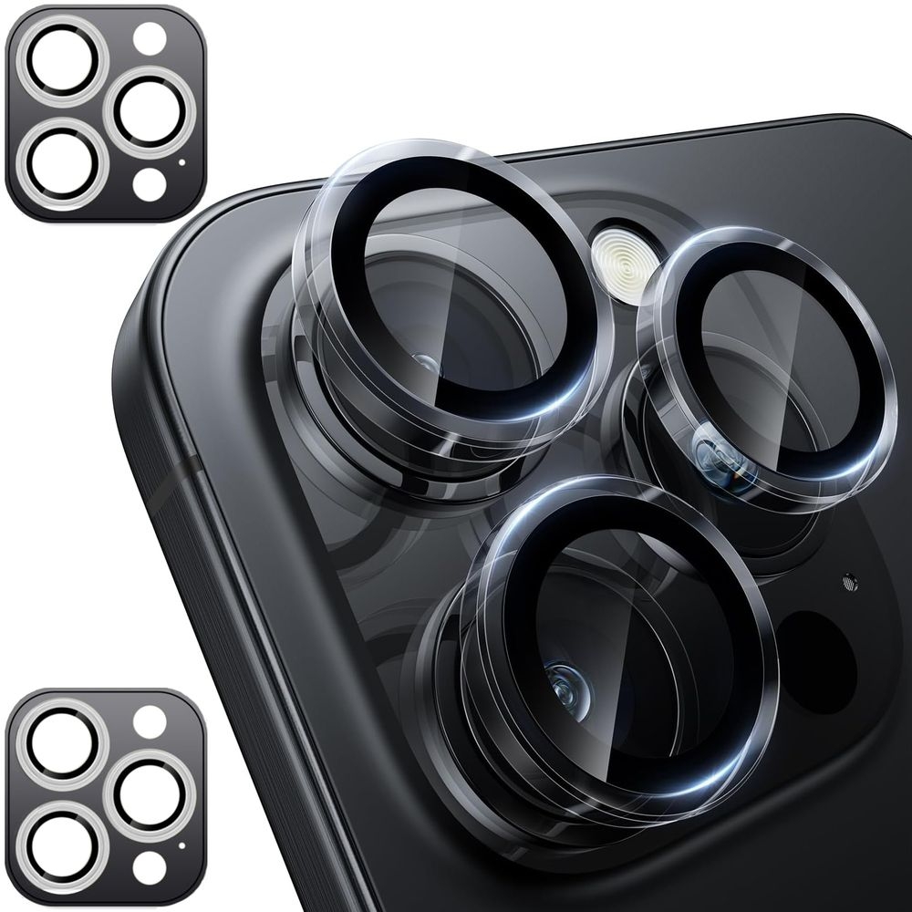 2x CamRing | Osobne Szkła na Aparat + Ramka Montażowa do Apple iPhone 16 Pro / Pro Max