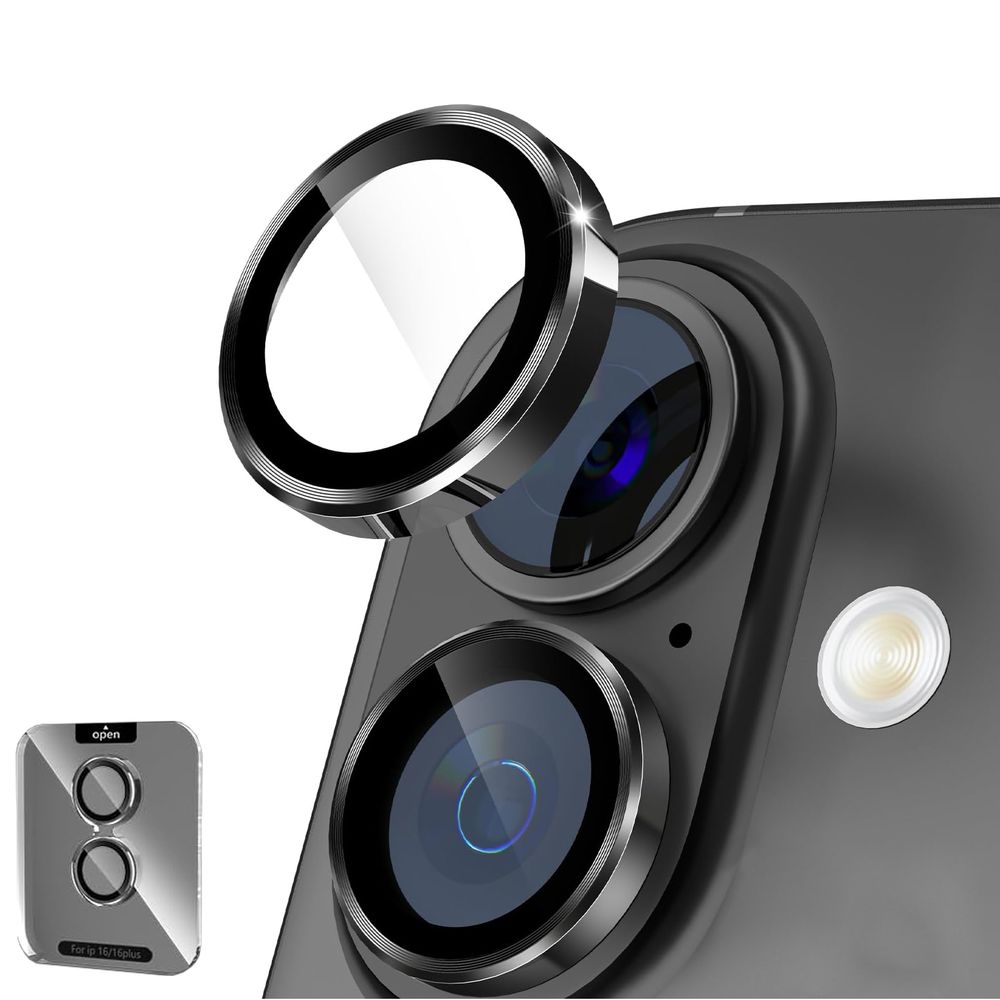 CamRing | Osobne Szkła na Aparat + Ramka Montażowa do Apple iPhone 16 / Plus