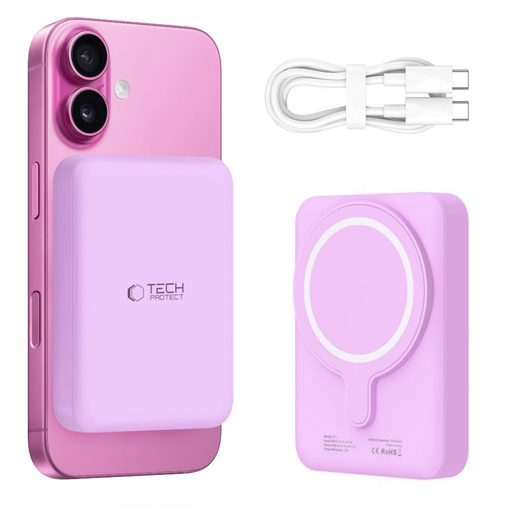 Magnetic Wireless Battery Pack | PowerBank MagSafe USB-C | 15W 10000mAh