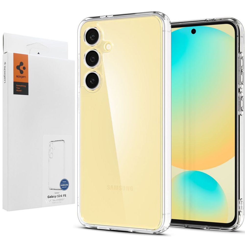 Etui SPIGEN Ultra Hybrid | Crystal Clear do Samsung Galaxy S24 FE