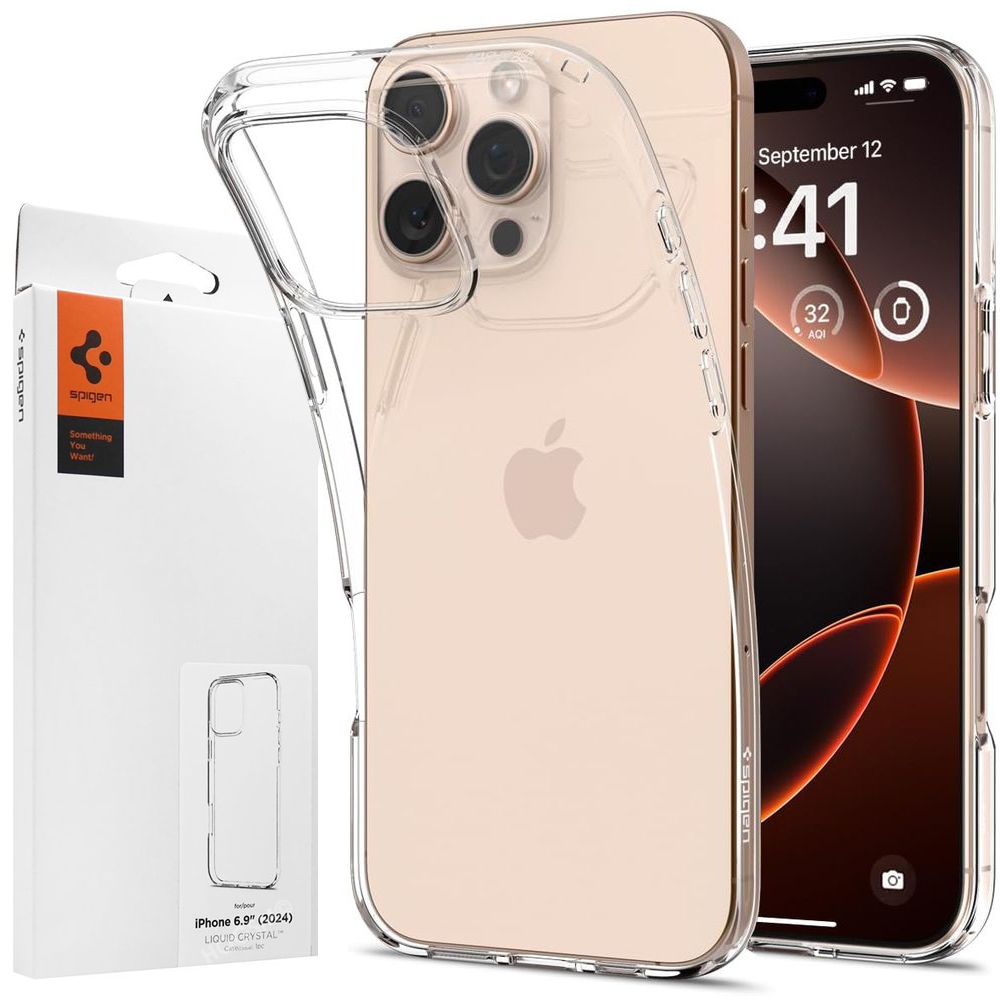 Etui SPIGEN Liquid Crystal | Crystal Clear do Apple iPhone 16 Pro Max