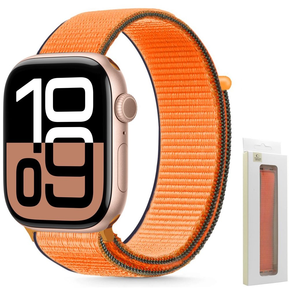 Sportowy Pasek NYLON Velcro do Apple Watch 10/SE/9/8/7/6 40/41/42mm