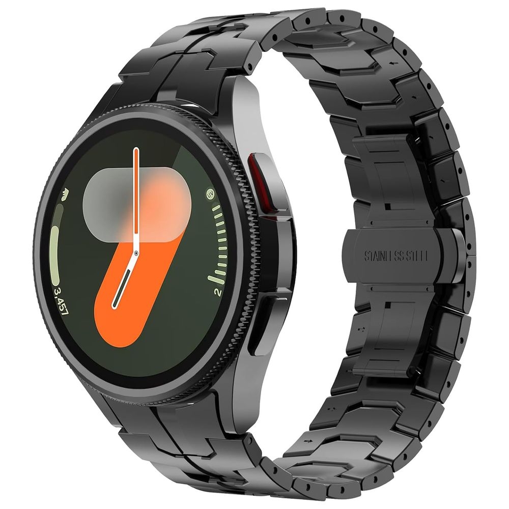 Stalowy Pasek Bransoleta TRACK | Black do Samsung Galaxy Watch 7/FE/6/5/4