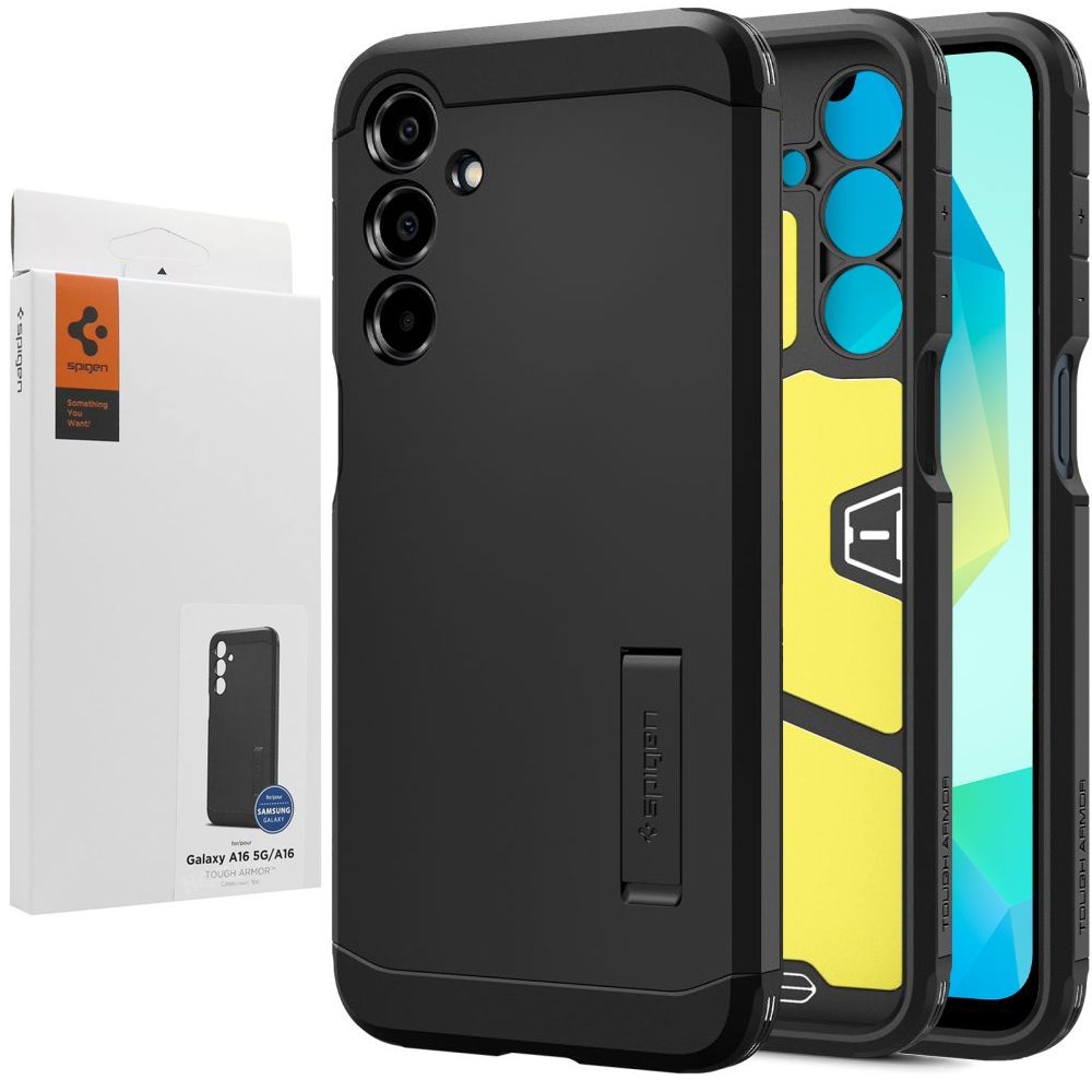 Pancerne Etui SPIGEN Tough Armor | Black do Samsung Galaxy A16 / 5G