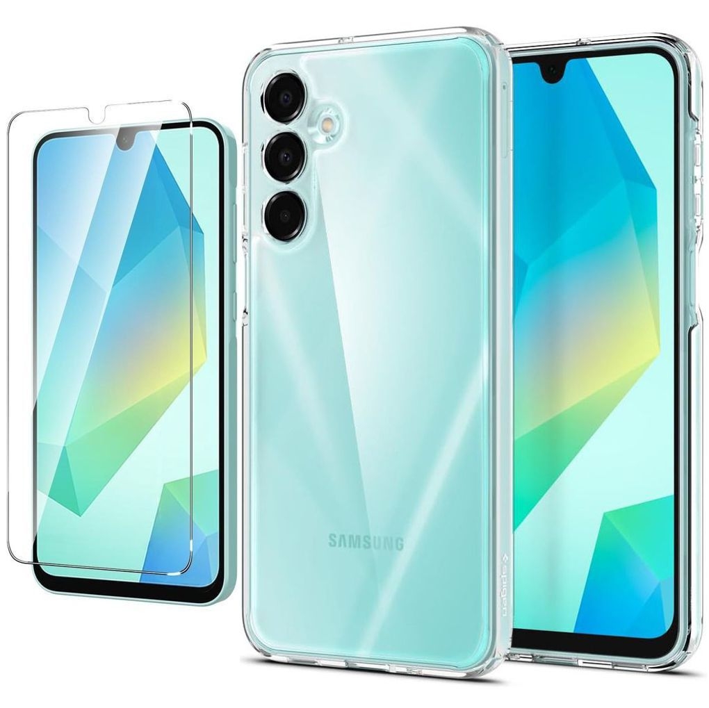 Etui SPIGEN Ultra Hybrid | Crystal Clear + SZKŁO do Samsung Galaxy A16 / 5G