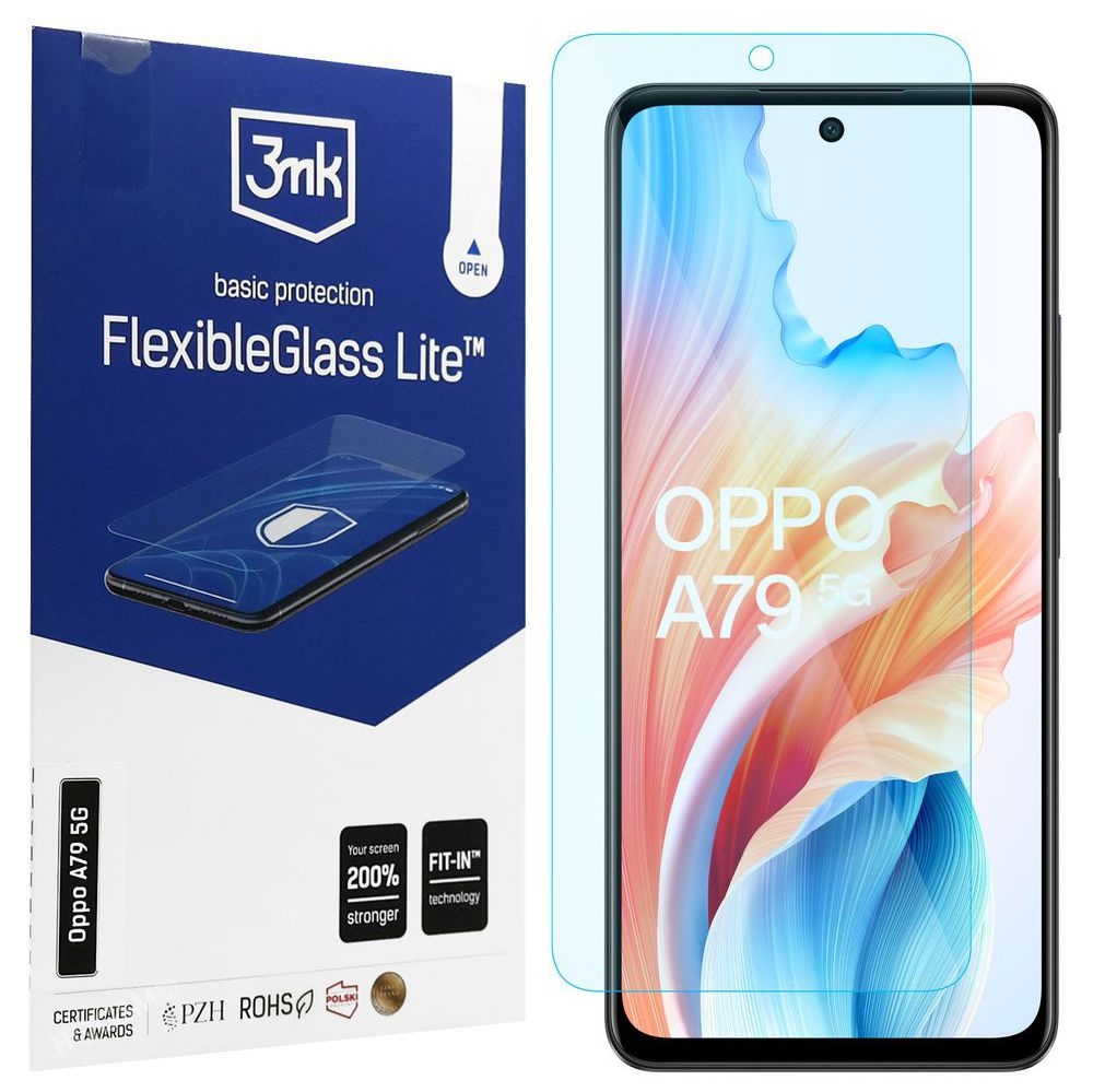 3mk Flexible Glass Lite | Nietłukące Szkło Hybrydowe do Oppo A79 5G