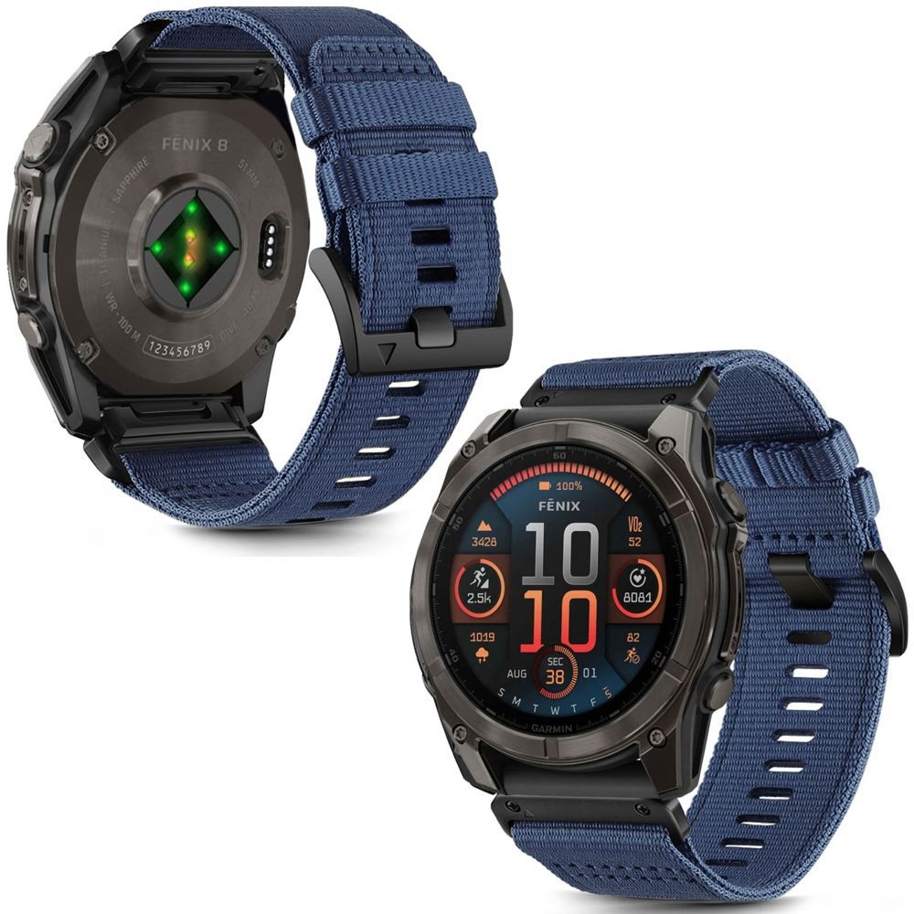 Pasek Sportowy NYLON | 22mm | Blue do Garmin Fenix 8 47mm /7/6/6 Pro/epix 2/E