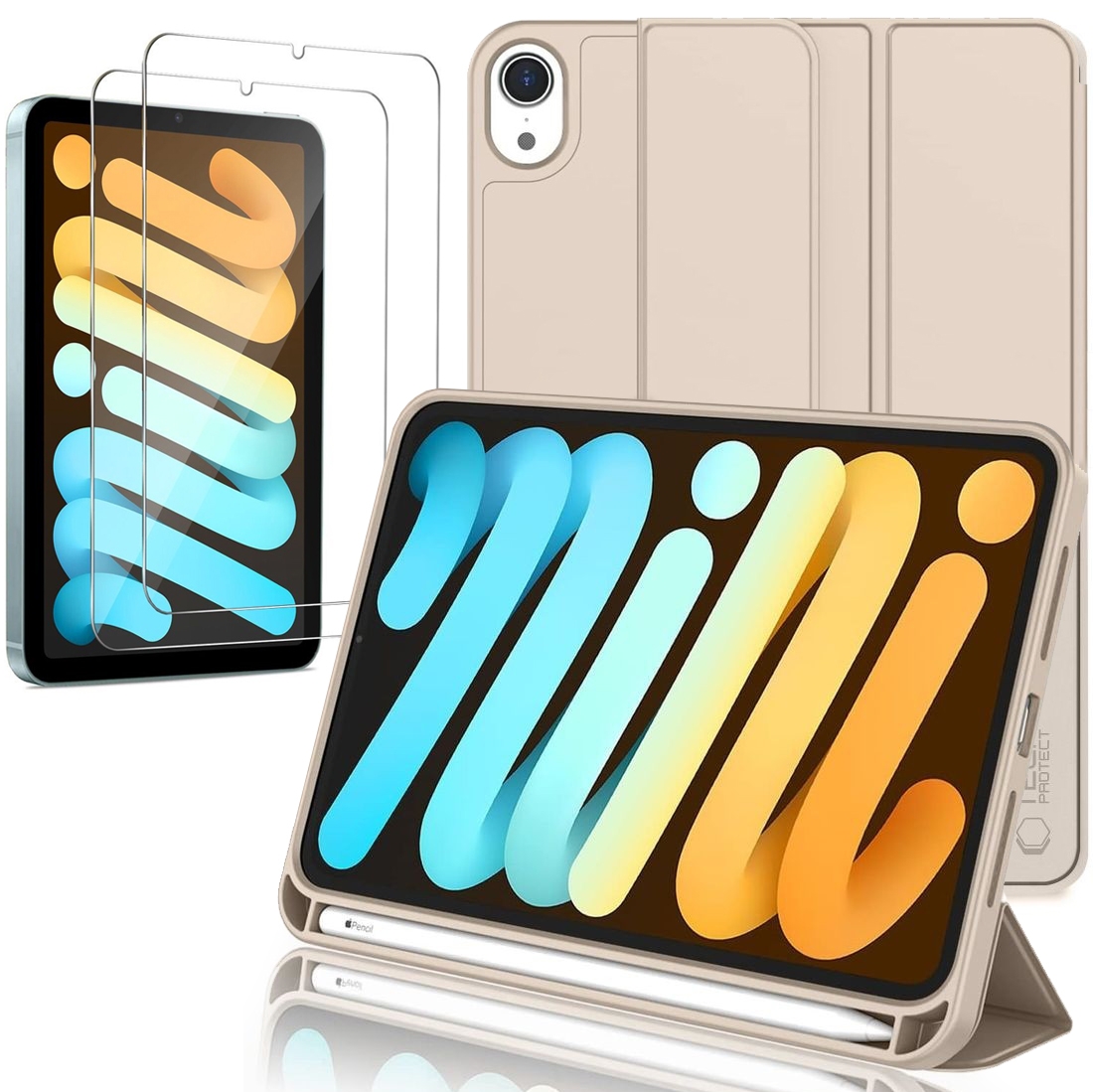 Zamykane Etui Smart Case SC PEN | Starlight+ 2x SZKŁO do Apple iPad Mini 7 gen (A17 Pro)