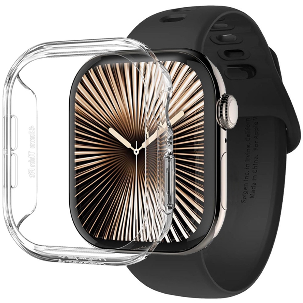 Cienkie Etui SPIGEN Thin Fit | Crystal Clear do Apple Watch 11/10 42mm