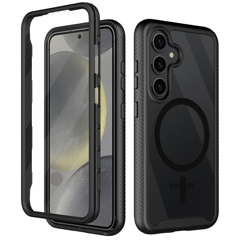 Etui Obudowa FULL BODY z MagSafe | Black na CAŁY Samsung Galaxy S25 |