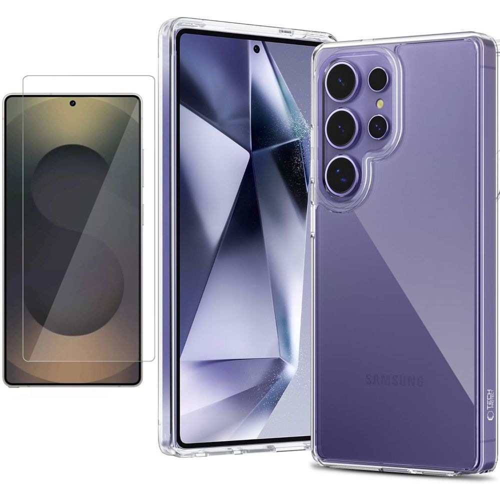 Etui Hybrydowe Clear Case | Crystal + SZKŁO do Samsung Galaxy S25 Ultra