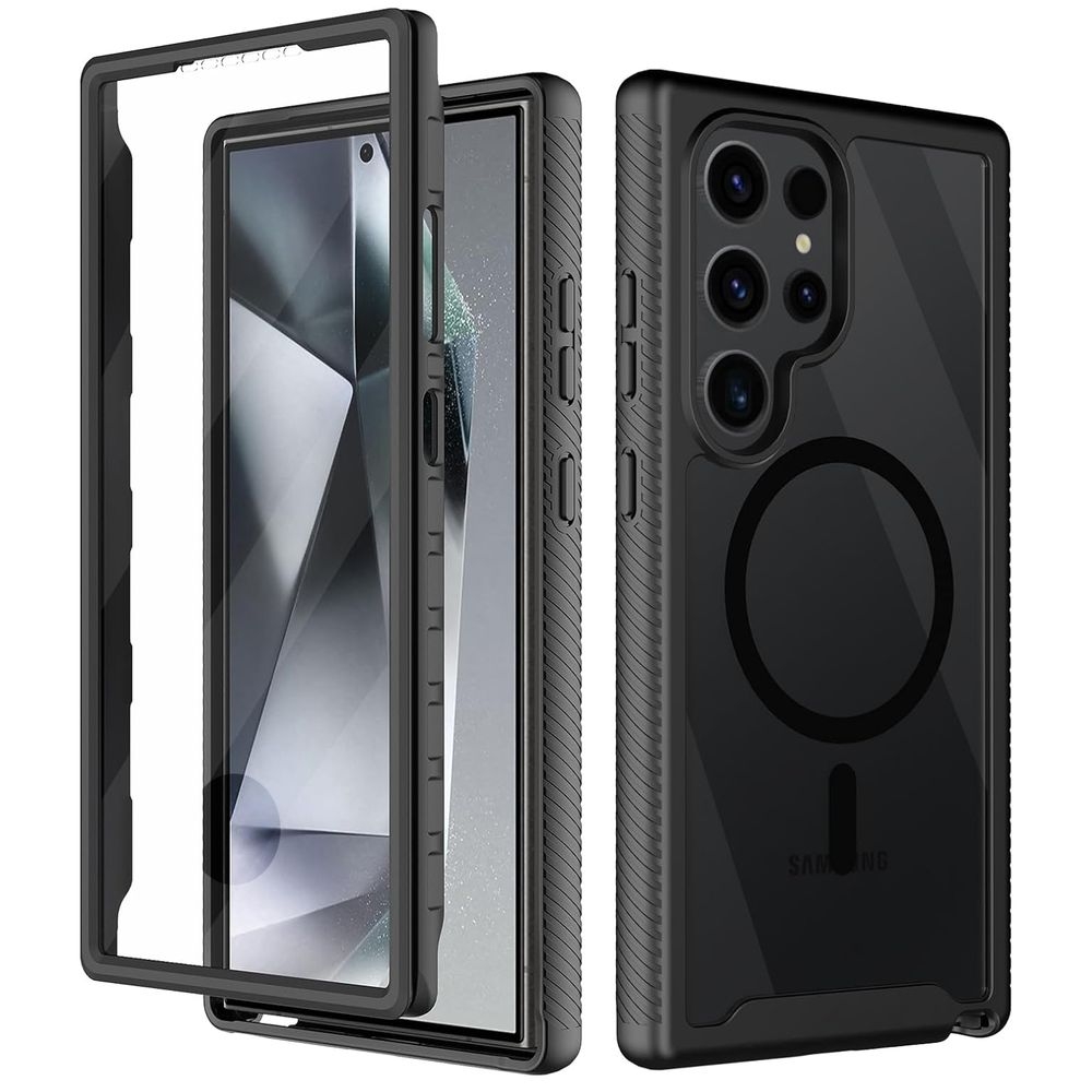 Etui Obudowa FULL BODY z MagSafe | Black na CAŁY Samsung Galaxy S25 Ultra