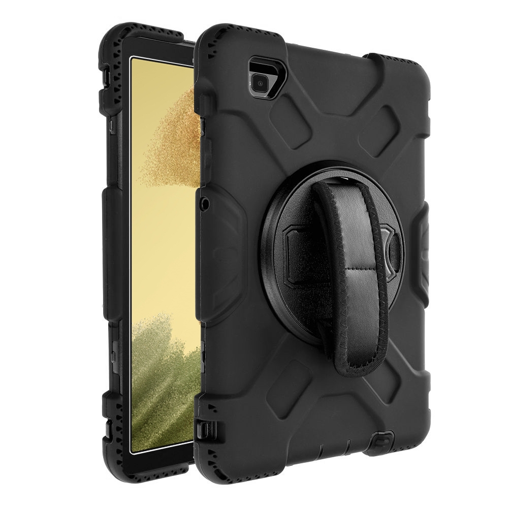 Pancerne Etui ARMOR z Uchwytem i Podstawką | Black do Samsung Galaxy Tab A7 Lite 8.7 T220/T225