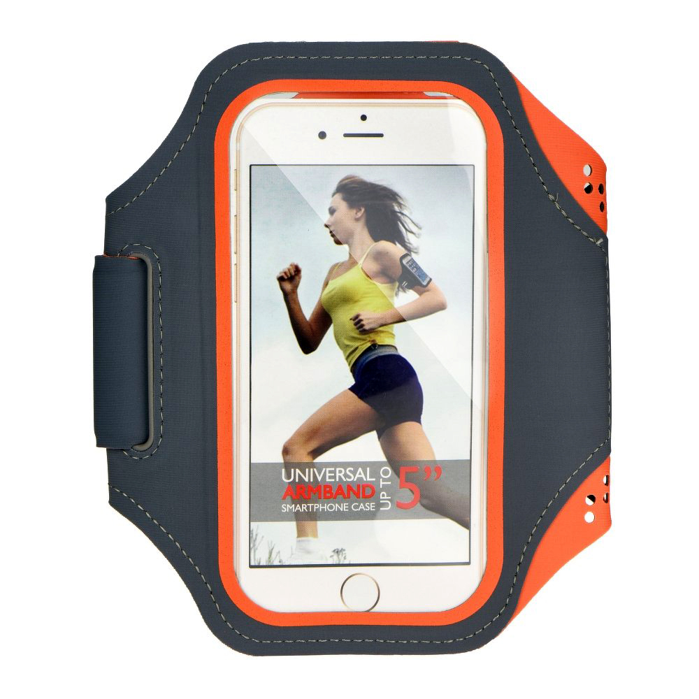 Sportowe Etui do Biegania na ramię | Odblaskowe | Sunny Orange | S