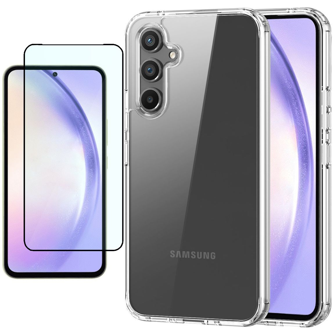 Etui DUX DUCIS Clin Case | Bezbarwne + SZKŁO 5D do Samsung Galaxy A54 5G