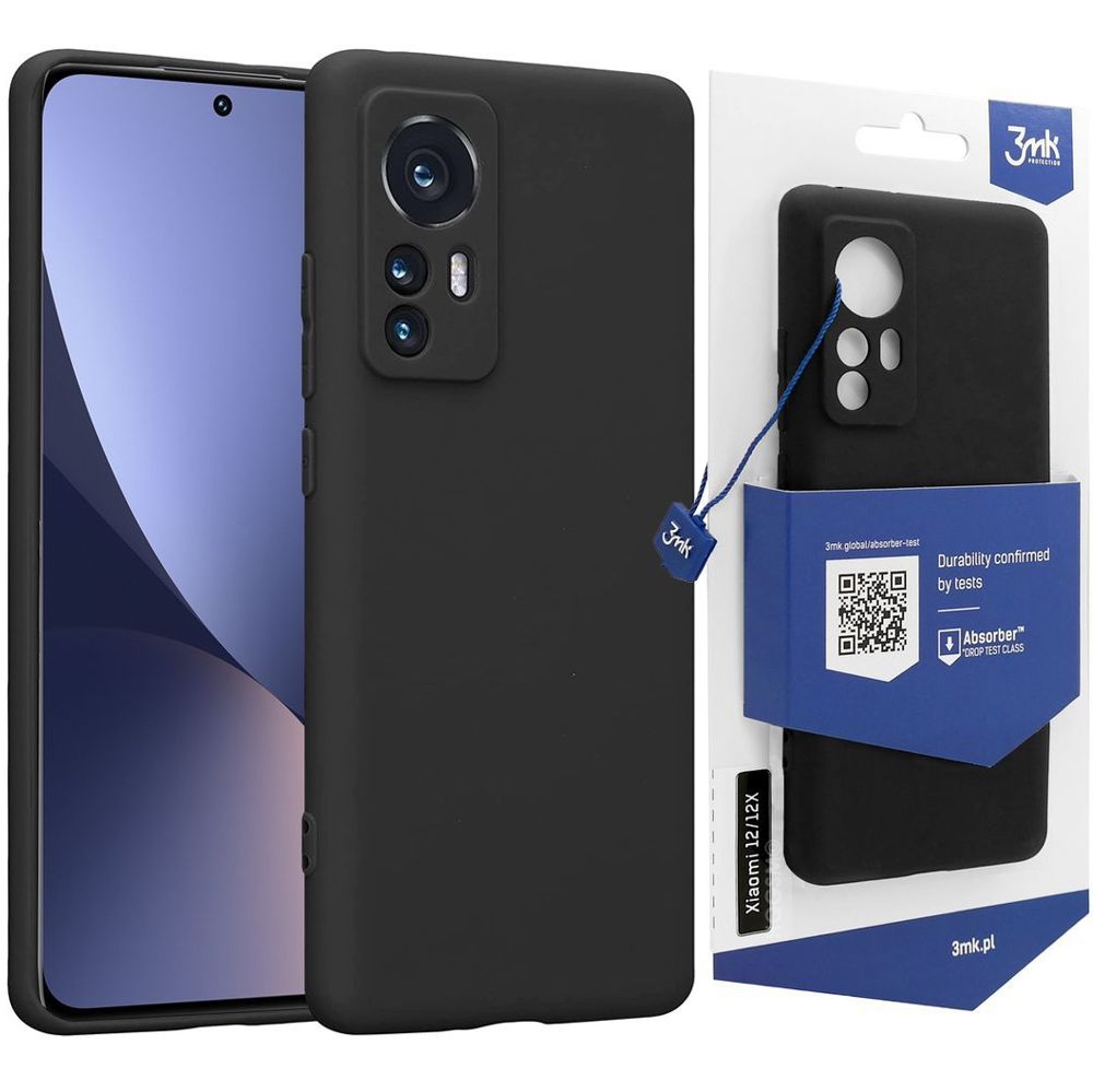 Pancerne Etui 3mk Matt Case | Black do Xiaomi 12 / 12X