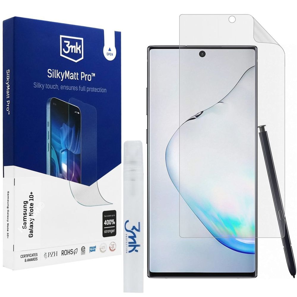 3mk SilkyMatt Pro | Matowa Folia Ochronna do Samsung Galaxy Note 10+ Plus