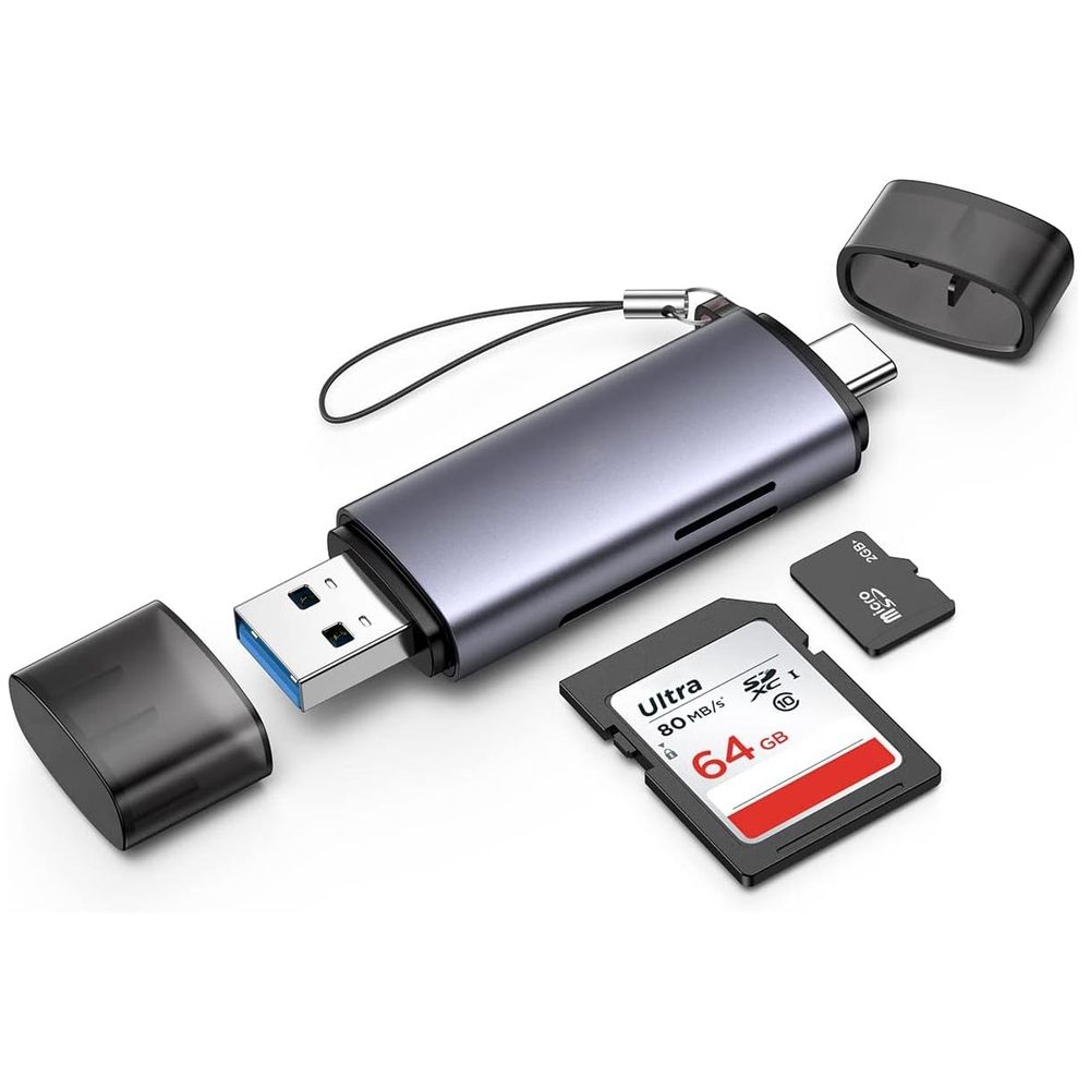 Czytnik Kart SD microSD TF 2w1 USB 3.0 USB-C | 5Gb/s