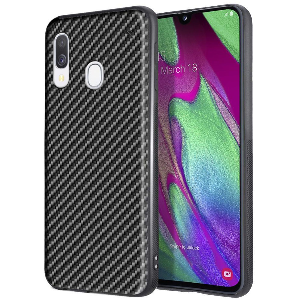 Samsung Galaxy A40 | Etui Carbon Fibre Soft Case | Black
