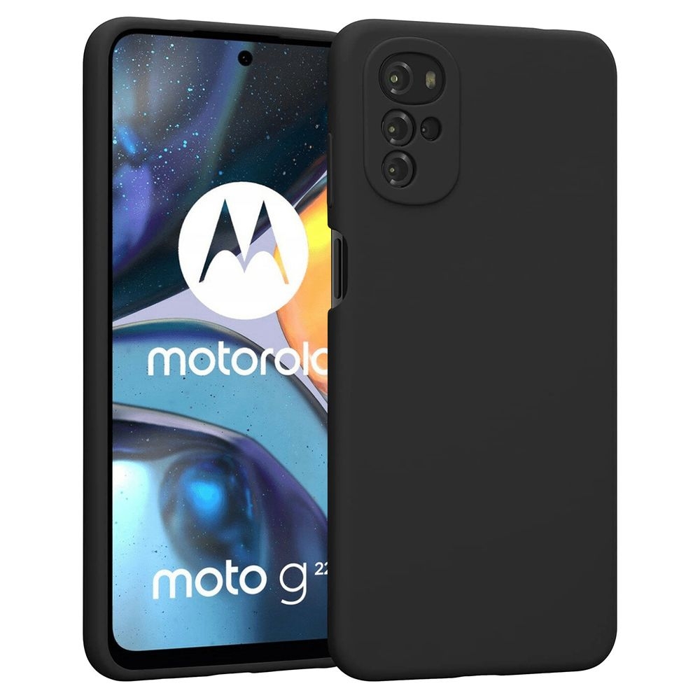 Cienkie Etui Silicone Case | Czarne do Motorola MOTO G22