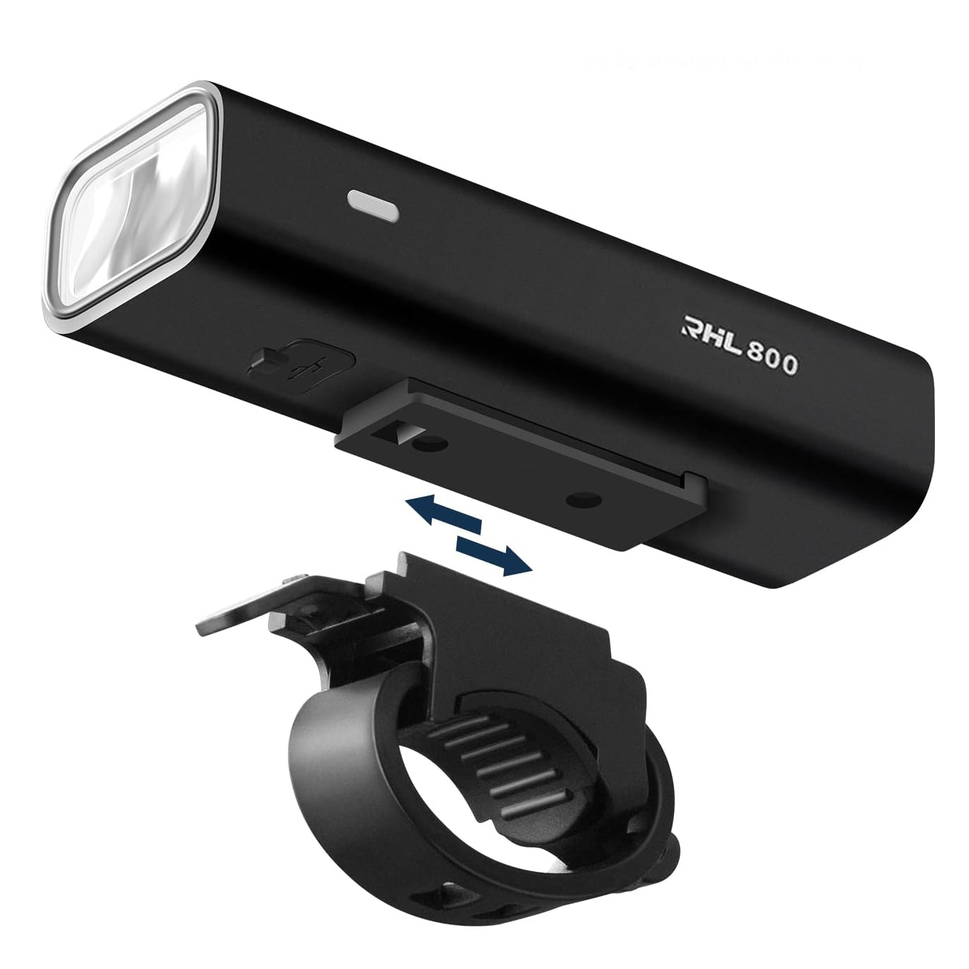 RockBros | Lampka Rowerowa Przednia | 800lm IPX6 USB-C