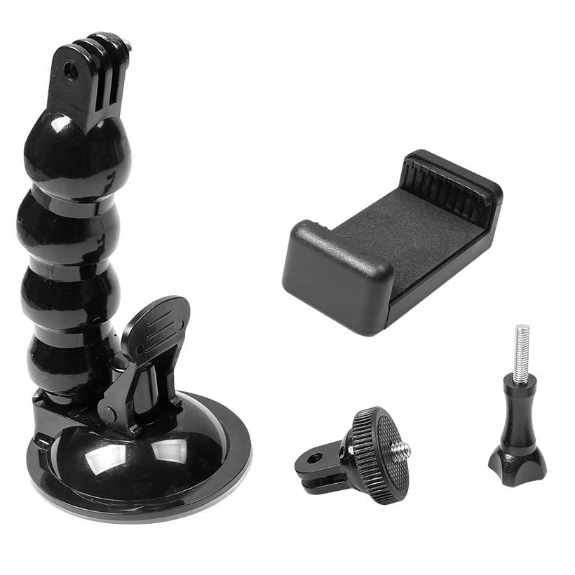 Uchwyt Samochodowy Regulowany GoPro + Adapter do Telefonu Gwint 1/4&#8243;