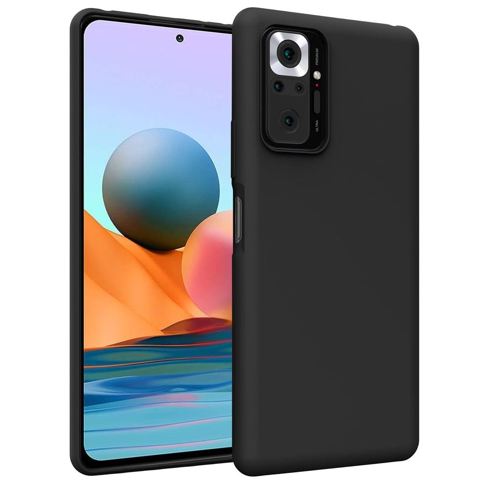 Cienkie Etui Matt Silicone Case do Xiaomi Redmi Note 10 Pro