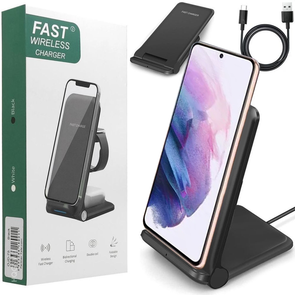 Ładowarka Indukcyjna Stand Qi 15W USB-C