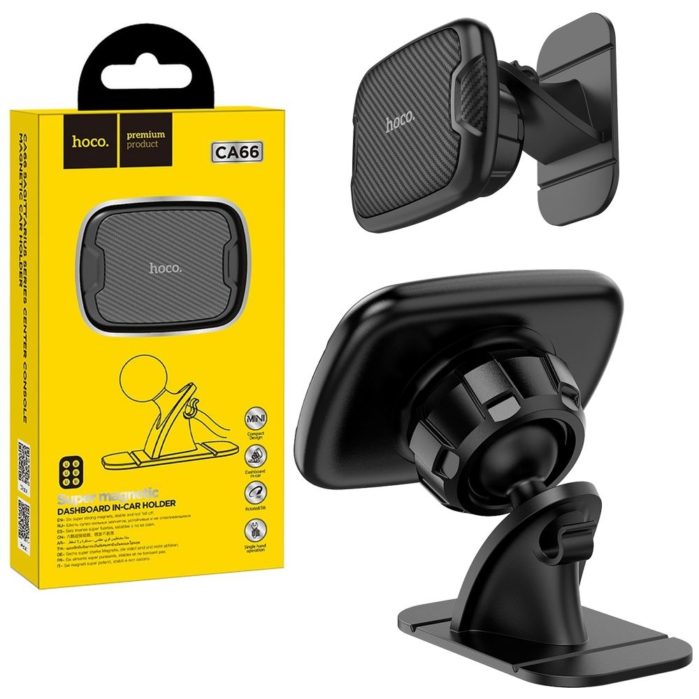 Hoco CA66 | Mały Magnetyczny Uchwyt Samochodowy | do Deski Rozdzielczej