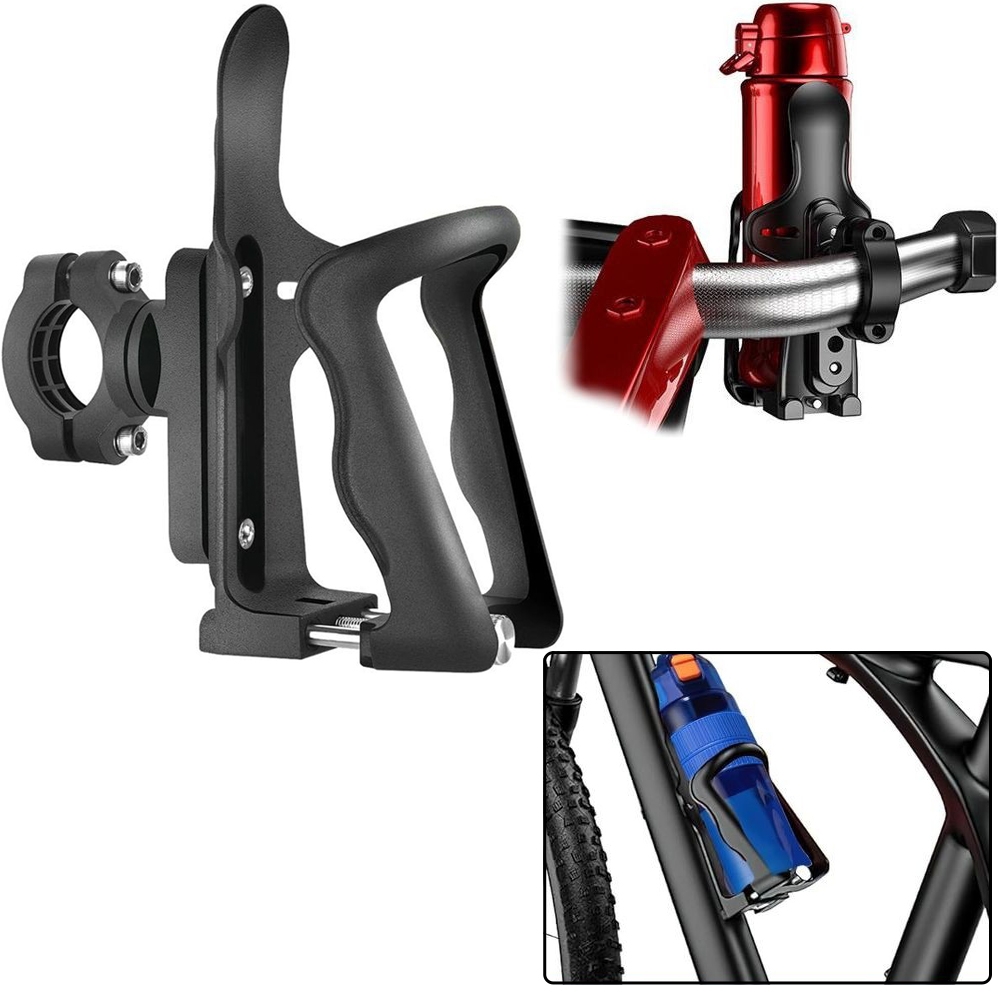 Uniwersalny Uchwyt na Bidon Butelkę Termos | Szeroka Regulacja na Rower Skuter Motocykl
