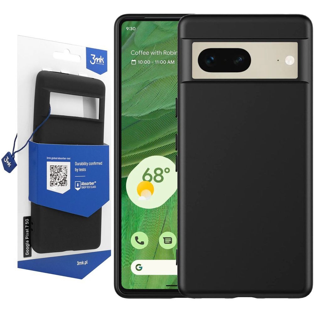 Cienkie Etui 3mk Matt Case | Black do Google Pixel 7 |