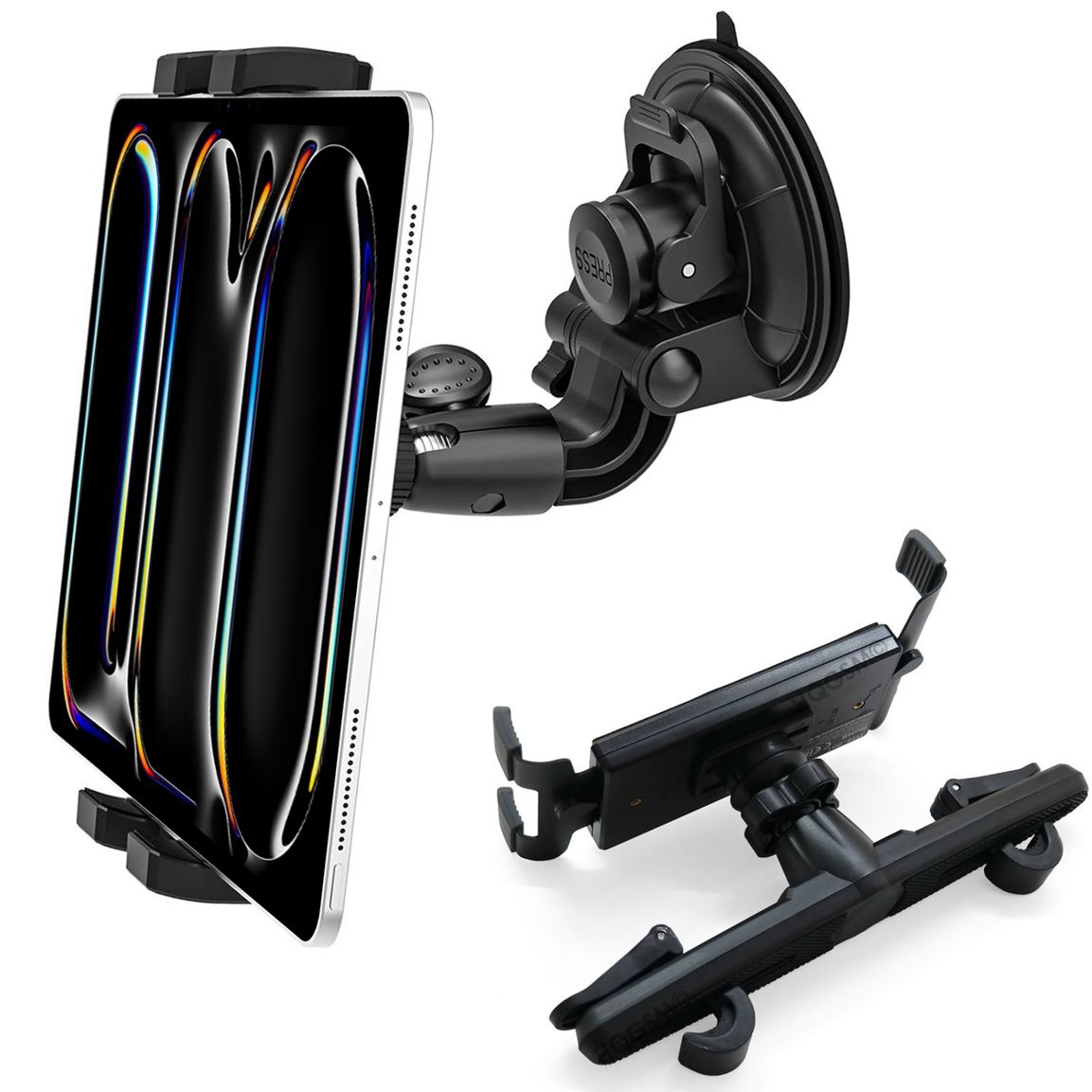 Uchwyt na Tablet 2w1 | za Zagłówek Kokpit Deskę | do 11&#8243;