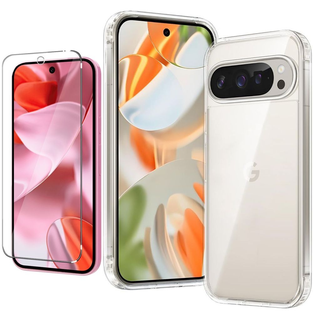 Pancerne Etui 3mk Armor Case | Clear + SZKŁO do Google Pixel 9 / 9 Pro