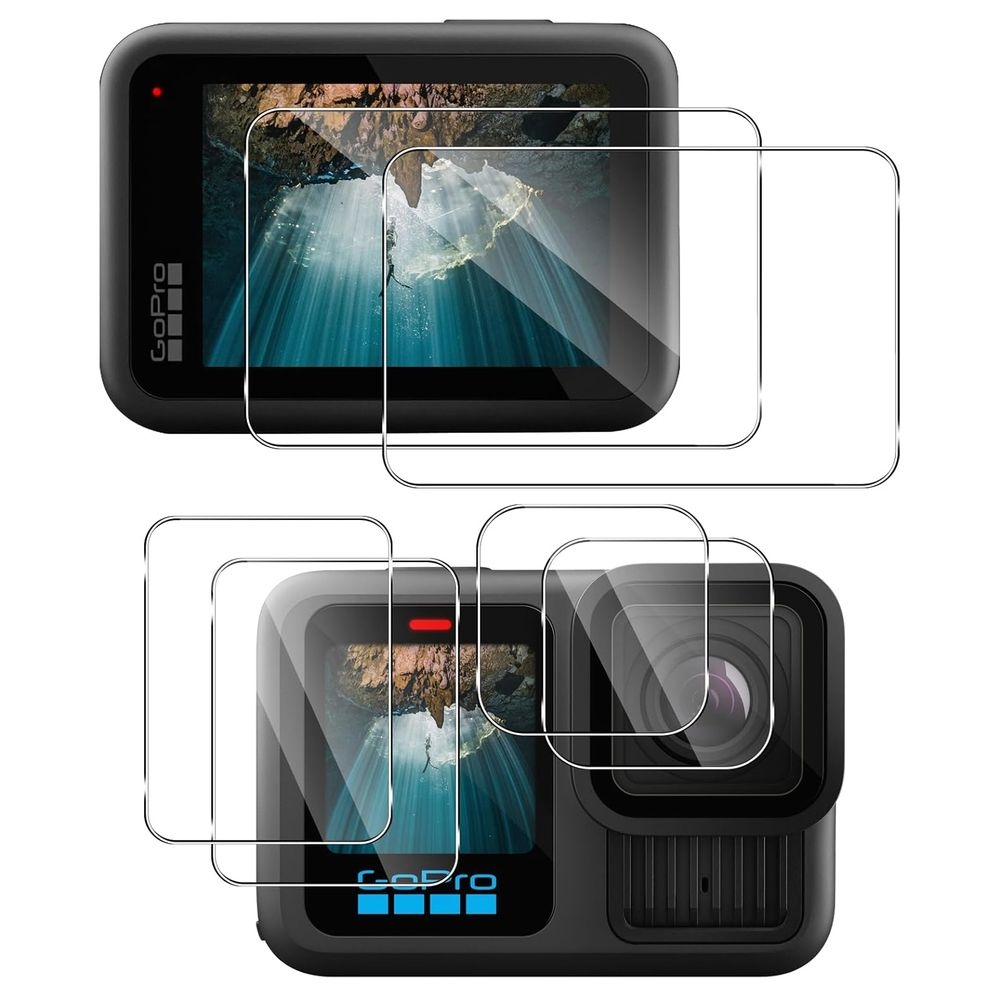 KOMPLET Szkło Hartowane Szybka | 9H 2.5D do GoPro Hero 13