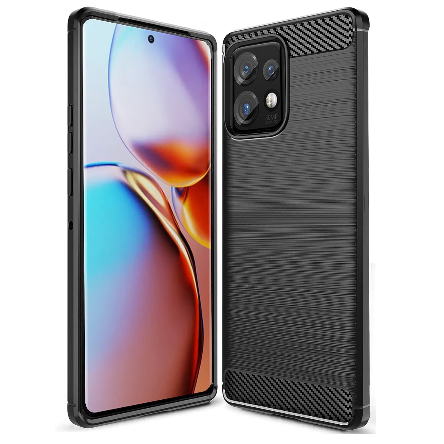 Etui CARBON Soft Case | Coal Black do Motorola Edge 40 Pro