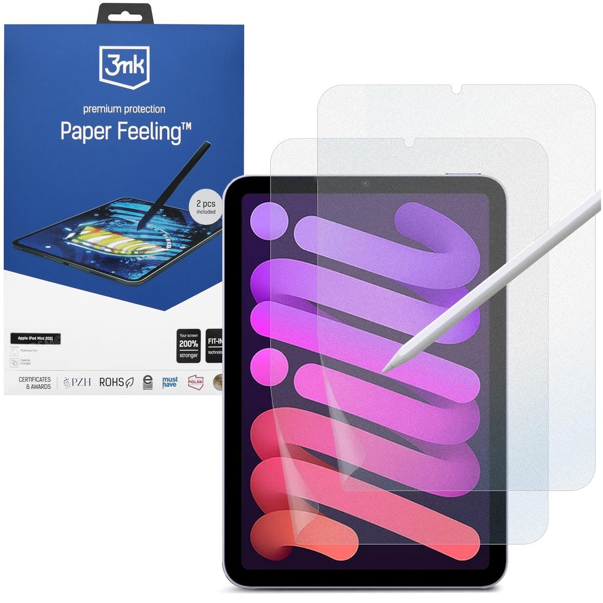 2x 3mk Paper Feeling | Matowa Folia Paper-like do Apple iPad mini 7 gen (A17 Pro)
