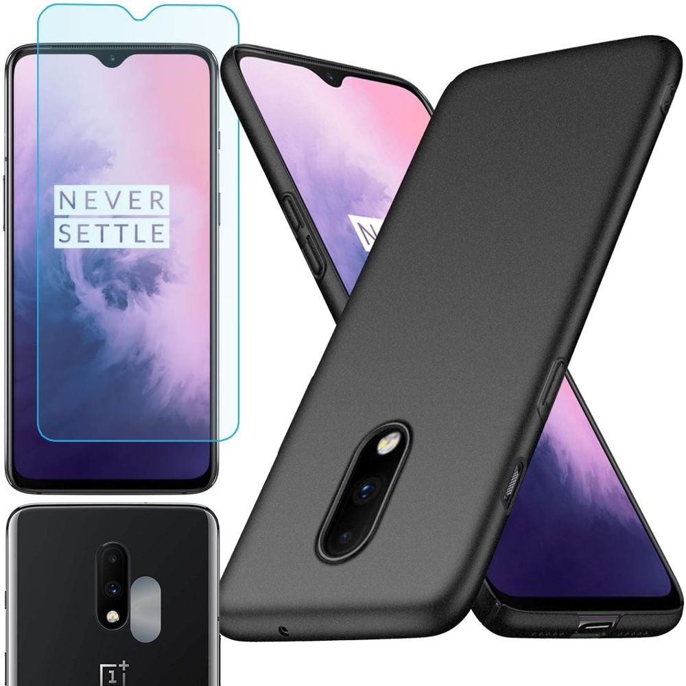 OnePlus 7 | Cienkie Etui MSVII Frosted Shell | Sandstone + SZKŁO + Aparat