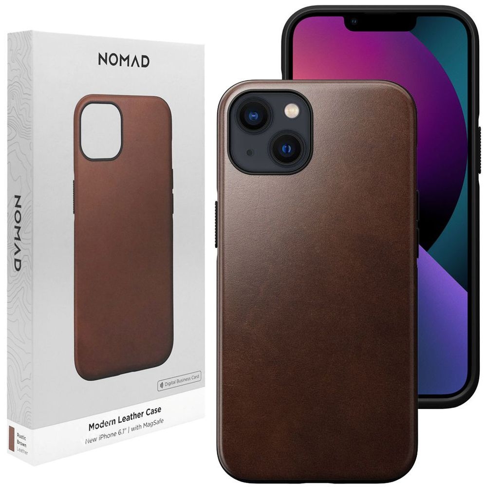 Etui Skóra Naturalna NOMAD MagSafe Leather Case do Apple iPhone 13