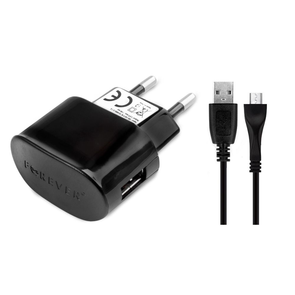Forever | Ładowarka Sieciowa USB + Kabel microUSB