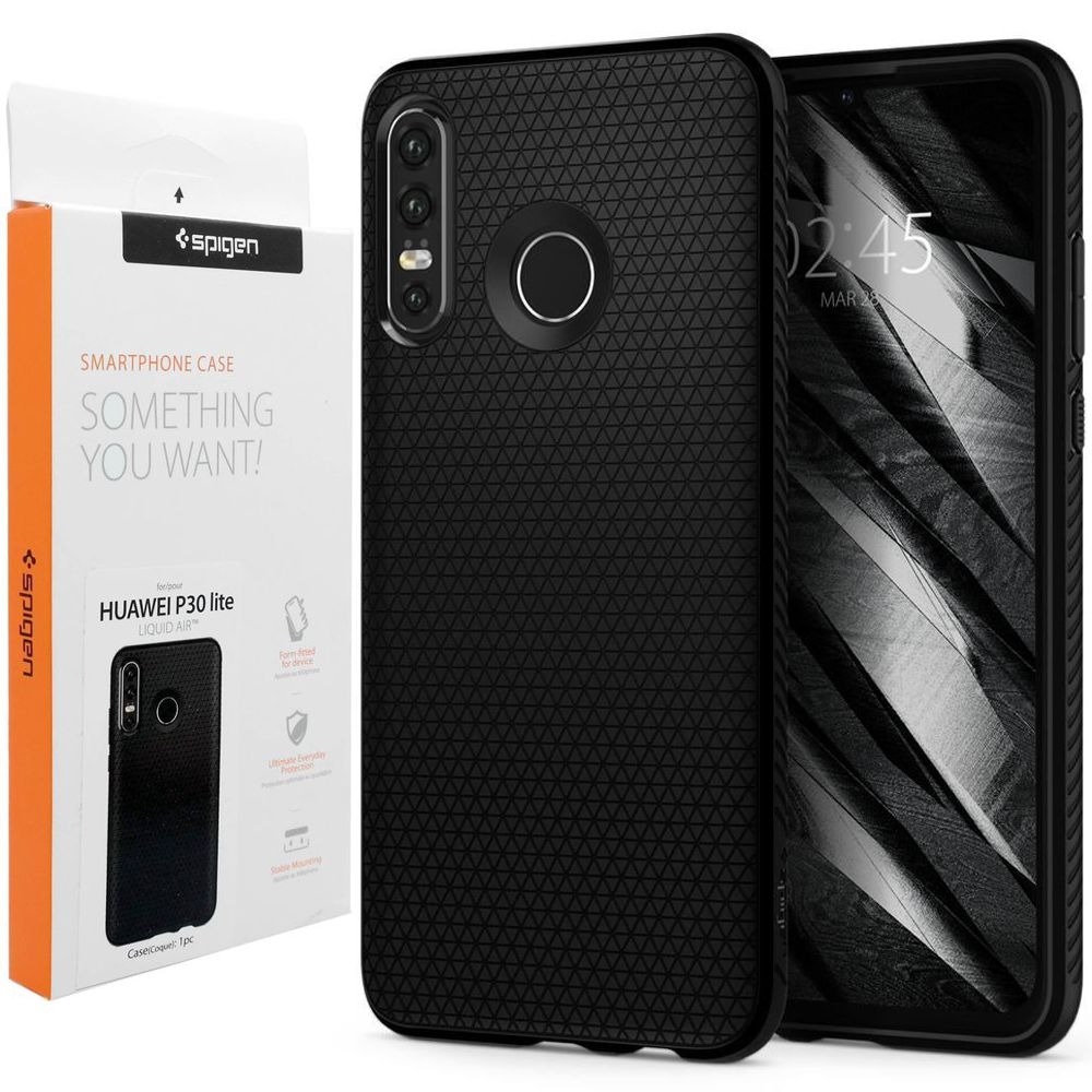 Huawei P30 Lite | Etui SPIGEN Liquid Air | Matte Black