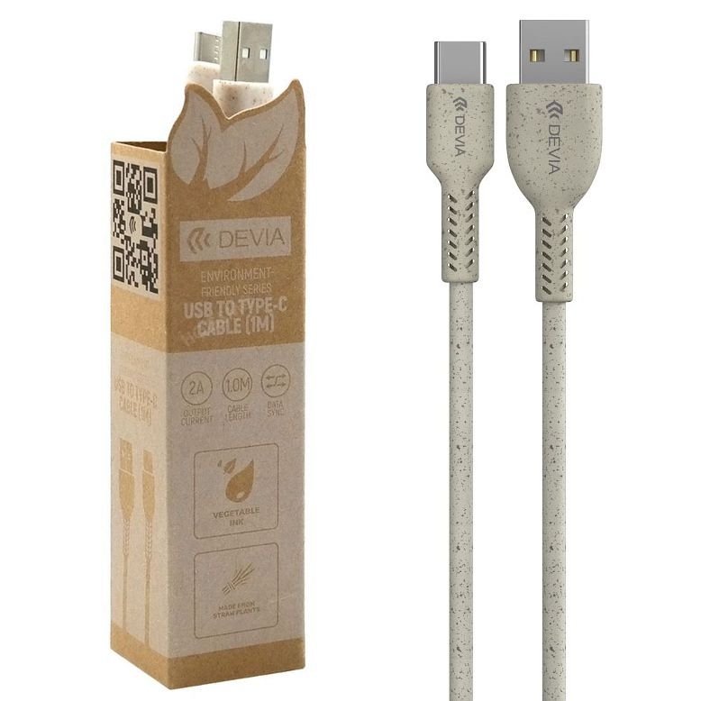 Devia Plant Straw | Kabel USB na USB-C | 100cm