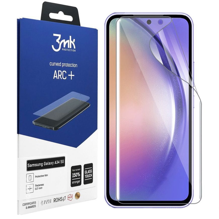 3mk Curved Protection ARC+ | Folia na Cały Ekran do Samsung Galaxy A34 5G