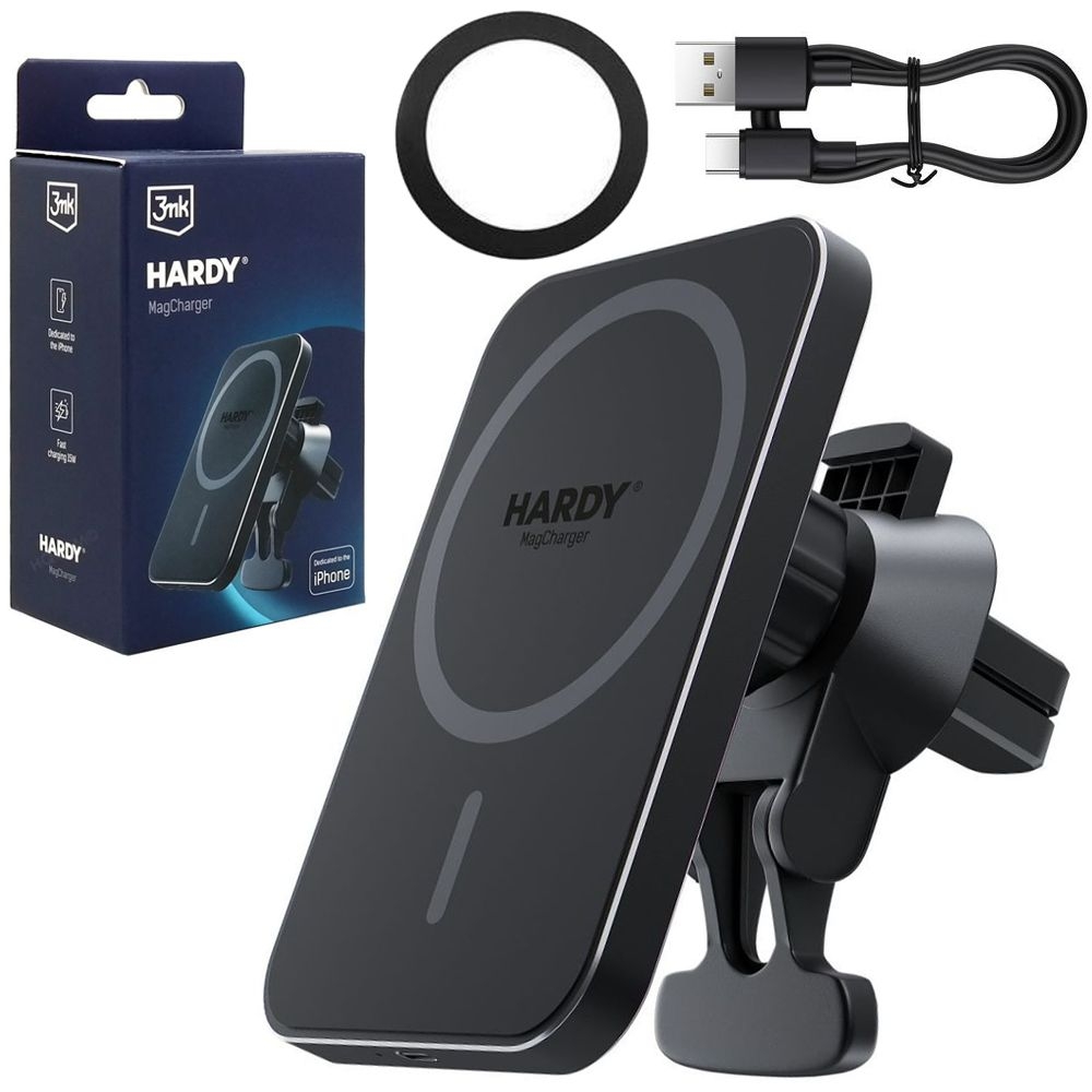 3mk Hardy | Magnetyczny Uchwyt Indukcyjny MagSafe | 15W