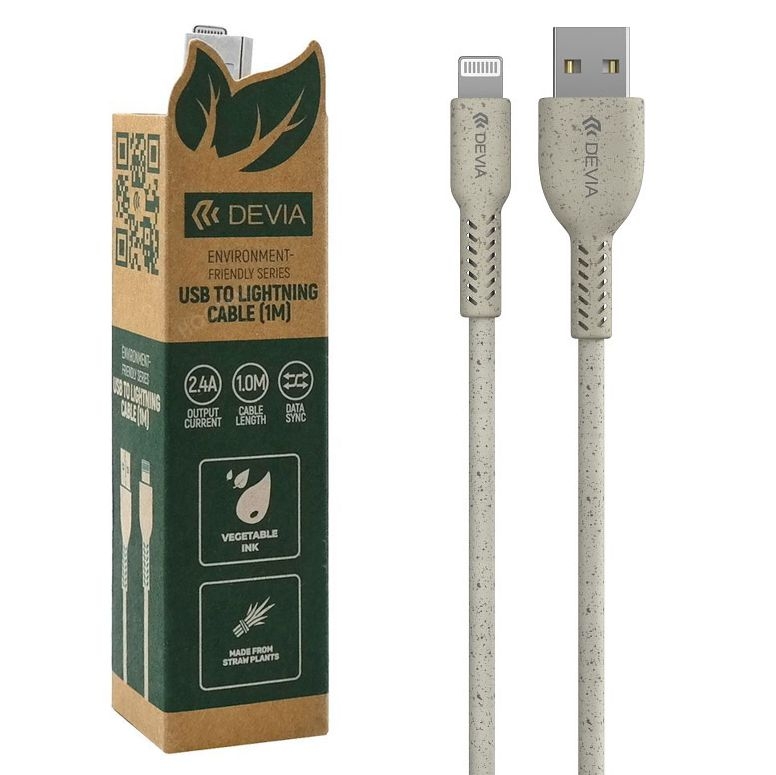 Devia Plant Straw | Kabel USB na Apple Lightning | 100cm