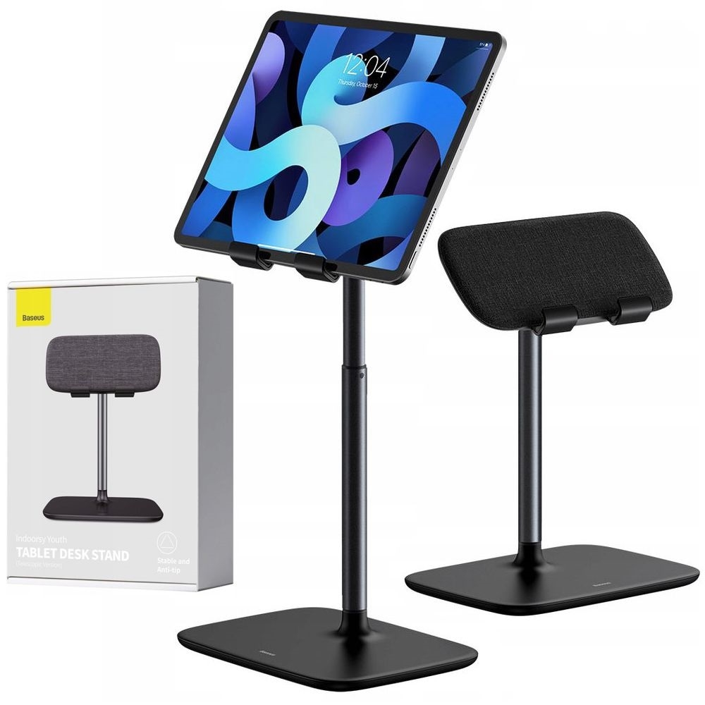 Baseus | Teleskopowy Stojak Uchwyt Podstawka na Tablet | Czarny