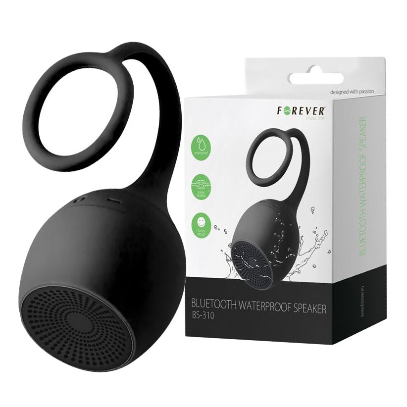 BS-310 | Mini Wodoodporny Głośnik Bluetooth | Czarny