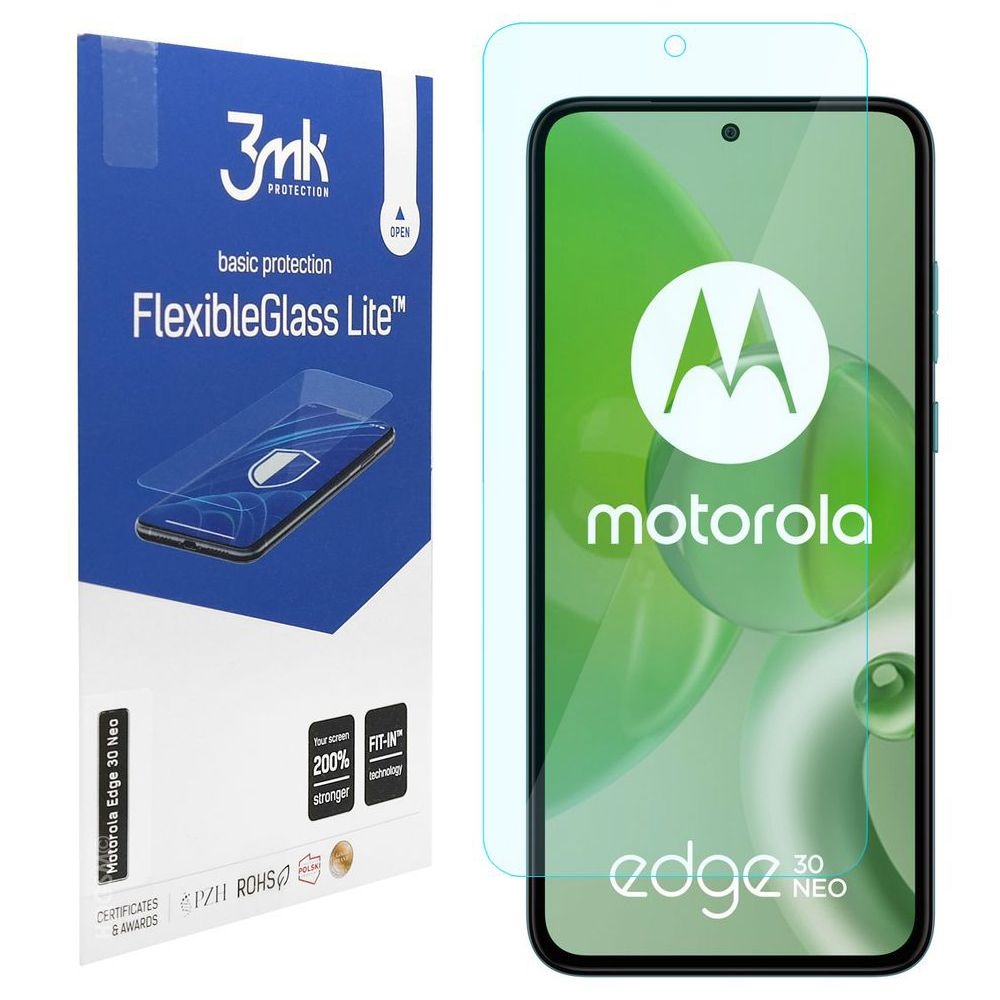 3mk Flexible Glass Lite | Nietłukące Szkło Hybrydowe do Motorola Edge 30 Neo