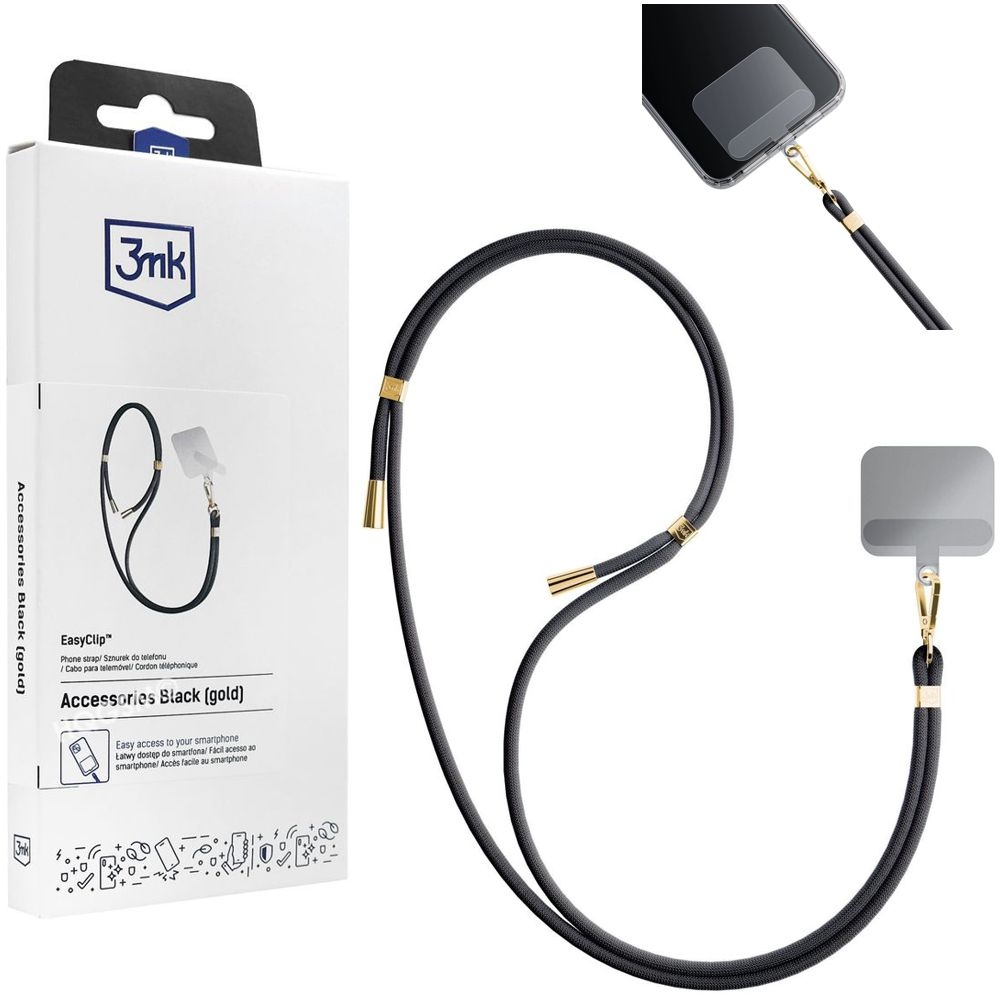 3mk EasyClip | Magiczny Sznurek Smycz na Szyję Ramię do Telefonu